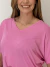 Blusa Feminina de Malha Mullet Gola V - Boutique Qbonita Pina