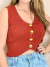 Colete Feminino em Tricô com Botões - Boutique Qbonita Pina