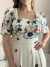Vestido Feminino Longo Bordado em Linho Manga Princesa na internet