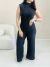 Conjunto Feminino Gola Alta Canelado 3D - loja online