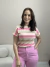 Blusa Feminina de Malha Manga Japonesa Listrada - comprar online