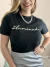 Imagem do T-shirt Feminina em Algodão Iluminada
