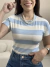 Blusa Feminina de Malha Manga Japonesa Listrada - comprar online