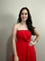 Vestido Feminino Longo em Duna Tomara Que Caia com Fenda - Boutique Qbonita Pina