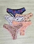 Kit C/5 Calcinhas Tanga Cotton Algodão Cotton Básica Estampada - comprar online
