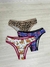Kit C/3 Calcinhas Tanga Cotton Algodão Cotton Básica Estampada - Boutique Qbonita Pina
