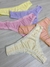 Kit C/5 Calcinhas Fio Dental Algodão Básica Lisa Lingerie - comprar online