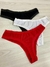 Kit C/5 Calcinhas Fio Dental Algodão Básica Lisa Lingerie - Boutique Qbonita Pina