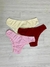 Kit C/5 Calcinhas Tanga Cotton Algodão Cotton Básica Lisa na internet