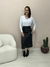 Body Feminino Manga Longa Decote V em Poliamida - Boutique Qbonita Pina