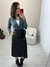 Body Feminino Manga Longa Decote V em Poliamida