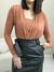 Body Feminino Manga Longa Decote V em Poliamida - comprar online