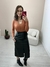 Body Feminino Manga Longa Decote V em Poliamida