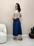 Saia Feminina Midi Evasê em Jeans na internet