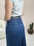 Saia Feminina Midi Evasê em Jeans - Boutique Qbonita Pina