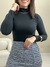 Blusa Feminina Gola Alta Canelado Premium - comprar online