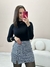 Blusa Feminina Gola Alta Canelado Premium - Boutique Qbonita Pina