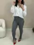 Calça Feminina Inspiração Zara em Ponto Roma com Fenda - comprar online