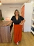 Saia Feminina Transpassada com Amarração Plus Size na internet