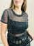 Blusa Feminina Manga Curta em Lurex - loja online
