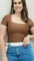 Body Manga Curta Decote Quadrado em Suplex na internet