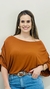 Blusa Feminina Manga Morcego Plissada em Malha na internet