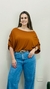Blusa Feminina Manga Morcego Plissada em Malha - loja online