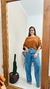 Imagem do Blusa Feminina Manga Morcego Plissada em Malha