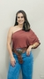 Blusa Feminina Manga Nula Plissada em Malha - comprar online