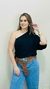 Blusa Feminina Manga Nula Plissada em Malha - comprar online