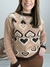 Suéter Feminino Manga Longa em Tricô com Corações - Boutique Qbonita Pina