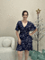 Vestido Feminino Curto Transpassado com Amarração Estampado - loja online