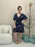 Vestido Feminino Curto Transpassado com Amarração Estampado - comprar online