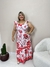 Vestido Feminino Longo Alças Babado Plus Size na internet