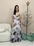 Vestido Feminino Longo em Tule Regata Estampado na internet