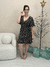 Vestido Feminino Curto Transpassado com Amarração Estampado - loja online
