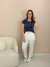Blusa Feminina Manga Curta em Viscrolycra Floral na internet