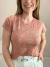 Blusa Feminina Manga Curta em Viscrolycra Floral
