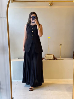 Saia Longa Plissada Ellen - comprar online