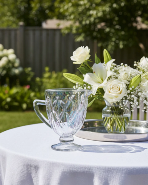 Jarra de vidrio labrada - Diamante - comprar online