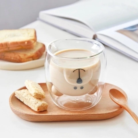 Vaso doble vidrio oso - 250ml