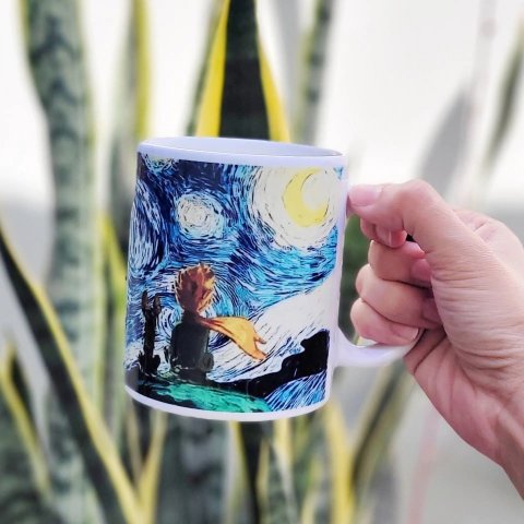Taza de cerámica - Principito Van gogh