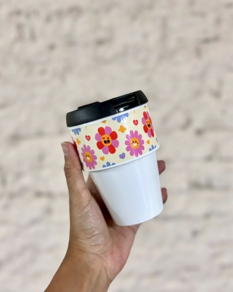 Coffee Cup - Happy Flowers - comprar online
