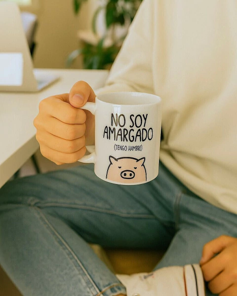 Taza de cerámica - No soy Amargado (tengo hambre) - comprar online