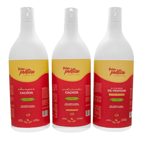 Shampoo, Condicionador e Creme de Pentear Ativador de Cachos 1L