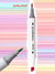 Marcadores DOBLE PUNTA BRUSHx 12 - DELI - comprar online