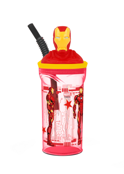 Vaso + Sorbete con Figurin en 3D Iron Man-WABRO-