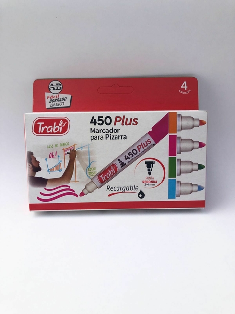 Marcadores para pizarra x4 - Trabi