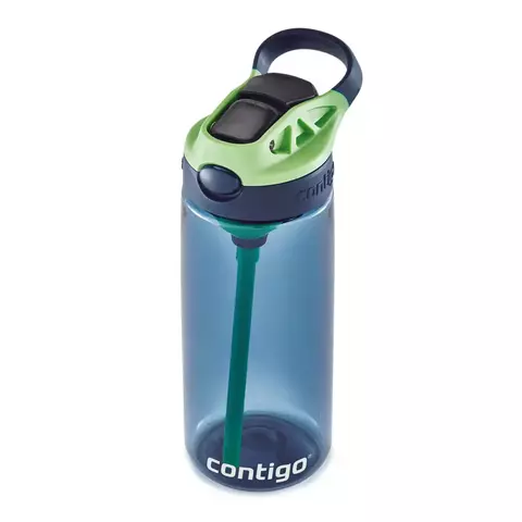 Botella Kids Straw 590ml- Green Apple- Contigo - comprar online