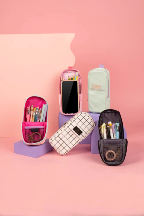 Organizador Magic Stand Up Rosa y Verde Pastel